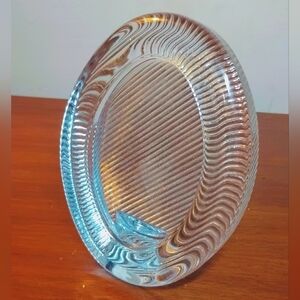 Vintage Mikasa Crystal Oval Photo Frame